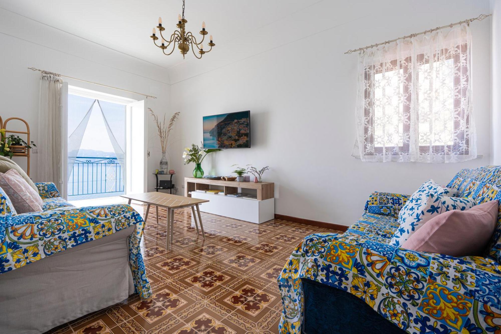 Mimi Junior Home, Central Sea View Apartment Praiano Eksteriør billede